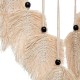 Decoración de pared en macramé de madera de pino/algodón 45x1,5x68cm Safari