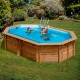 Piscina ovalada de madera Grenade Sunbay Gre