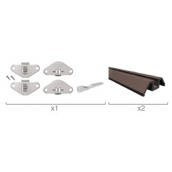 KIT PUERTA ARMARIO 2MT SOBREPON. 12KG