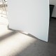 Mesa de escritorio blanca y roble 3 cajones + 1 hueco 136x67x74cm