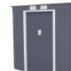 Cobertizo de metal gris Buckingham 201x121x176cm 2,43m2