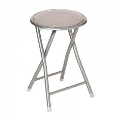 Taburte plegable de cocina taupe