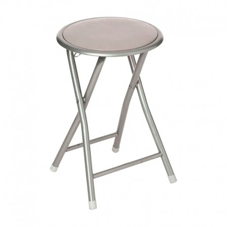 Taburte plegable de cocina taupe