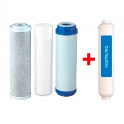 Pack de 3 filtros + postfiltro osmosis