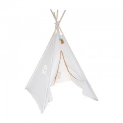 Tipi de algodón/poliéster beige para niños Safari