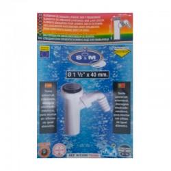 Toma universal para desagüe electrodomésticos 1 1/2"x40mm