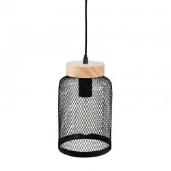 Lámpara colgante de metal rejilla 15cm 40W E27