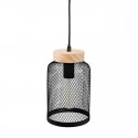Lámpara colgante de metal rejilla 15cm 40W E27