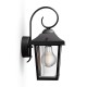 Aplique exterior de aluminio negro E27 60W Buzzard Philips