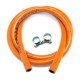 Kit gas butano c/abrazaderas 1,5m 9x15mm