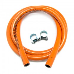 Kit gas butano c/abrazaderas 1,5m 9x15mm