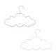 Set de 3 perchas infantiles de metal con forma de nube