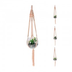 Planta artificial colgante en bola de cristal con luz LED 12x70cm