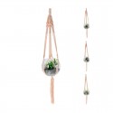 Planta artificial colgante en bola de cristal con luz LED 12x70cm
