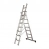 Escalera profesional aluminio 3x7 peldaños