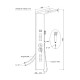 Columna de hidromasajes de aluminio blanca A-9127