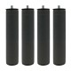 Patas redondas 5x25cm 4uds. para somier