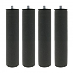 Patas redondas 5x25cm 4uds. para somier