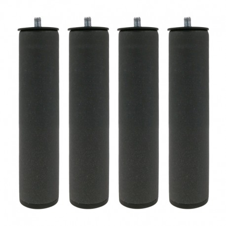 Patas redondas 5x25cm 4uds. para somier