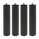 Patas redondas 5x25cm 4uds. para somier