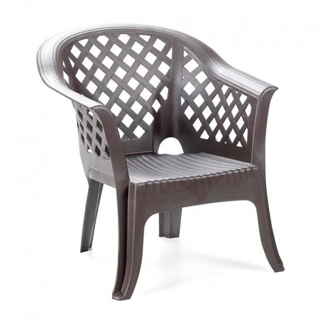 Sillón Lario antracita de jardín