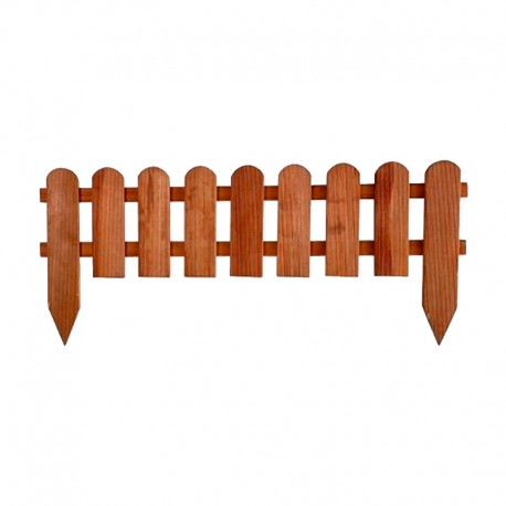 Mini valla de madera de pino nogal