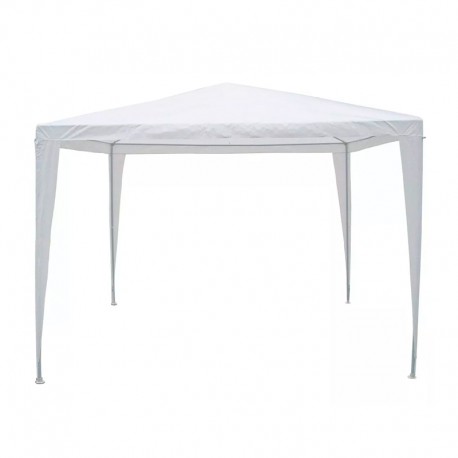 Gazebo de rafia blanco 3x3m