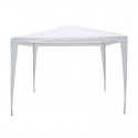 Gazebo de rafia blanco 3x3m