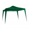 Gazebo plegable verde 3x3m