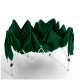 Gazebo plegable verde 3x3m