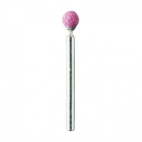 Muela rubí esférica 6mm eje 3mm 2uds.