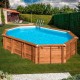 Piscina ovalada de madera Avocado Sunbay Gre