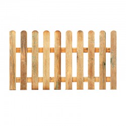 Valla de madera clásica para jardín