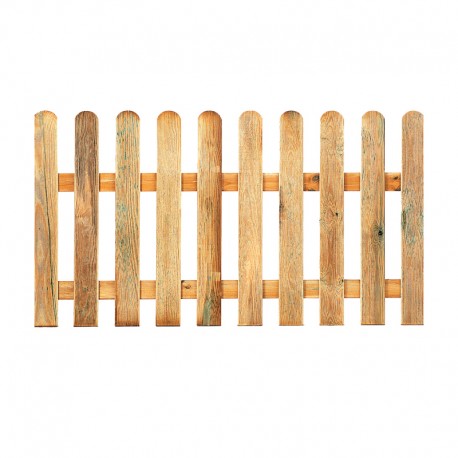 Valla de madera clásica para jardín