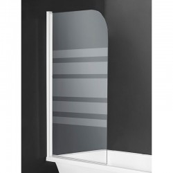 Mampara de baño Noa 1 hoja blanco