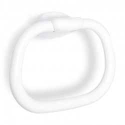 Anilla toallero de PVC blanco Olympia