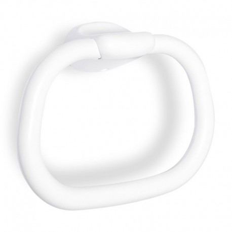 Anilla toallero de PVC blanco Olympia