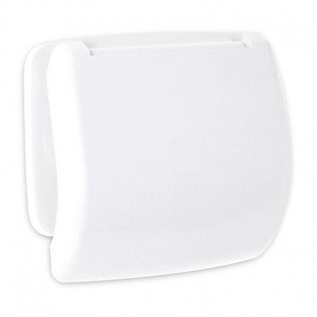 Portarrollos PVC blanco c/tapa Olympia