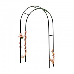 Arco rosal jardín en metal 140x36x240