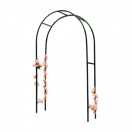 Arco rosal jardín en metal 140x36x240