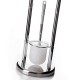 Portarrollos escobillero inox 19x19x64cm