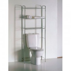 Estantería WC cromo 3 estantes baño