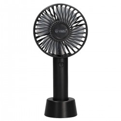 Mini ventilador de mano USB recargable negro