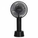 Mini ventilador de mano USB recargable negro