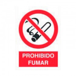 Cartel de Prohibido Fumar A4