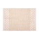 Alfombra de algodón beige 60x90cm