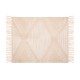 Alfombra de algodón beige 60x90cm
