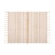 Alfombra de algodón beige 60x90cm