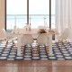 Mesa comedor extensible melamina blanco/roble Kendra
