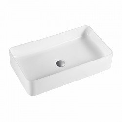 Lavabo cerámica sobre encimera TRE blanco 51x35cm